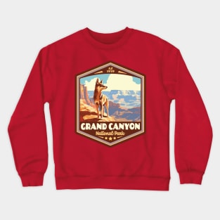 Grand Canyon  National Park Vintage WPA Style National Parks Art Crewneck Sweatshirt